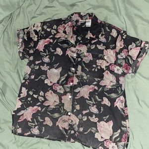 Vintage Floral Button Down